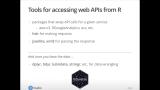 Web API Updates for R | RStudio Webinar - 2017