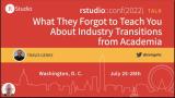 Travis Gerke | What they forgot to teach you about industry transitions from academia (WTF AITA)