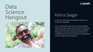 Kshira Saagar @ DoorDash/Wolt | Data Science Hangout