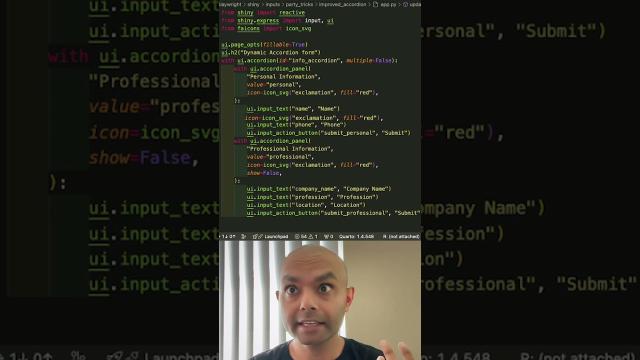 Shiny Forms with Accordions 🎉
